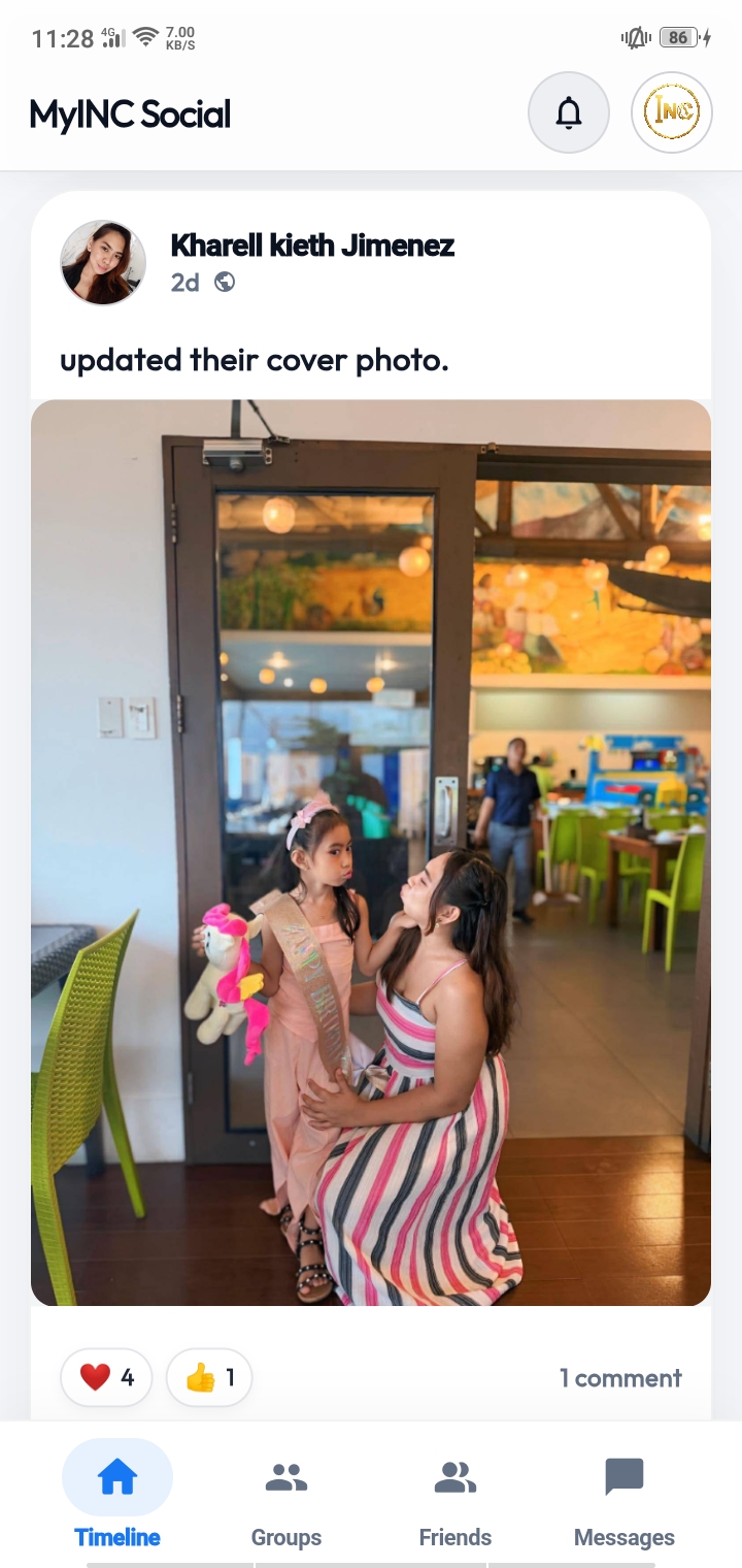 MyINC Social timeline preview